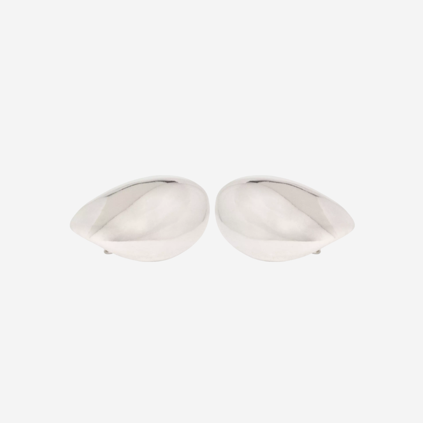 Brinco Lume - Brinco moderno banhado a ródio branco