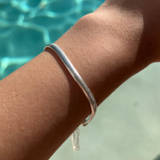 Pulseira Atemporal Laminada Prata