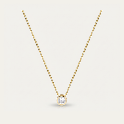 Colar Shine - Colar ponto de luz banhado a ouro
