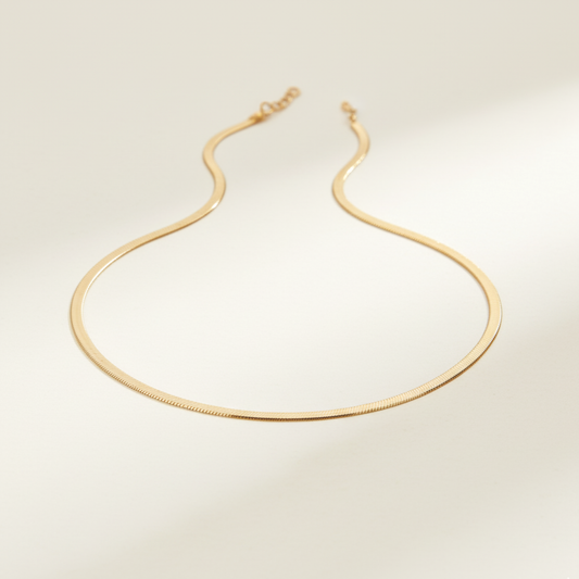 Colar Atemporal Laminado Ouro